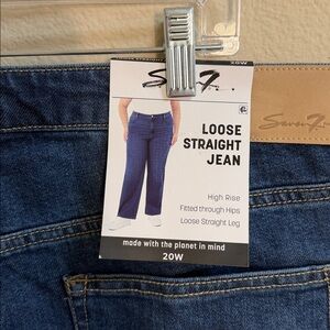 NWT Size 20W Seven7 Loose Straight Jean